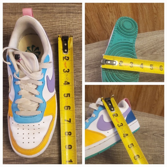 Nike Court Borough Low Recraft GS Sneakers Youth Size 4Y Multicolor